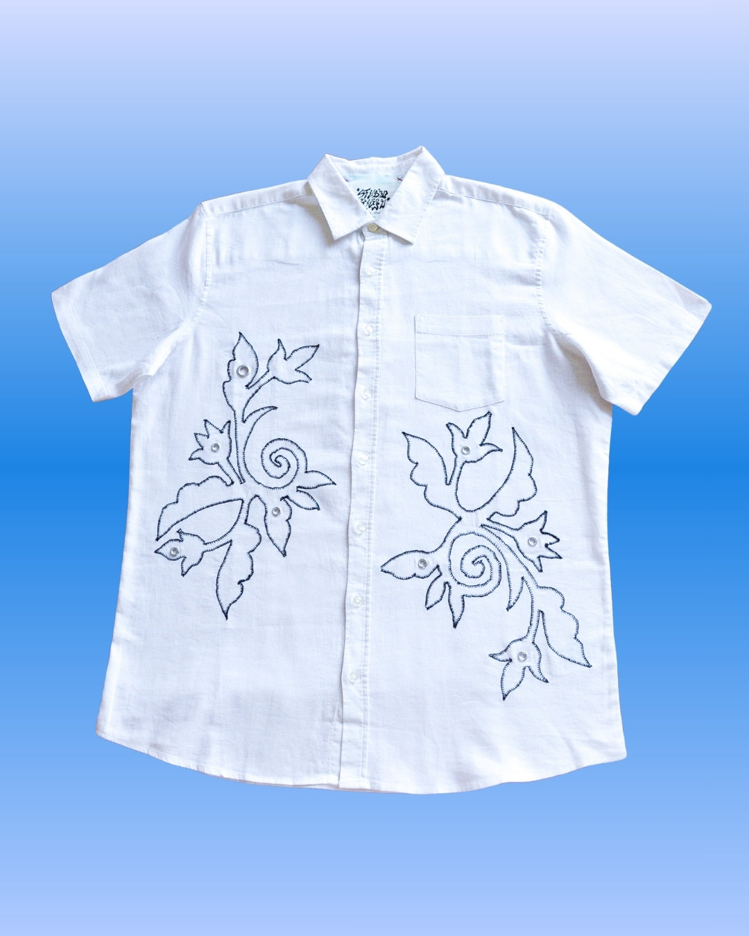 Flower Shirt B&W