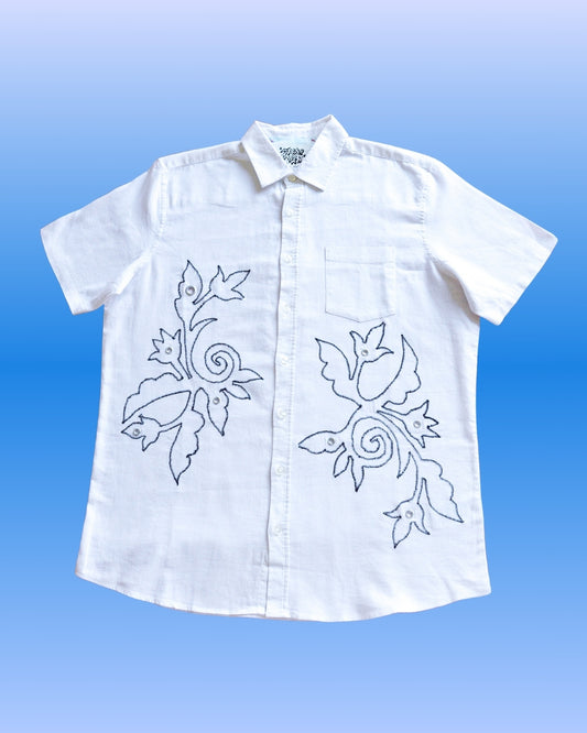 Flower Shirt B&W