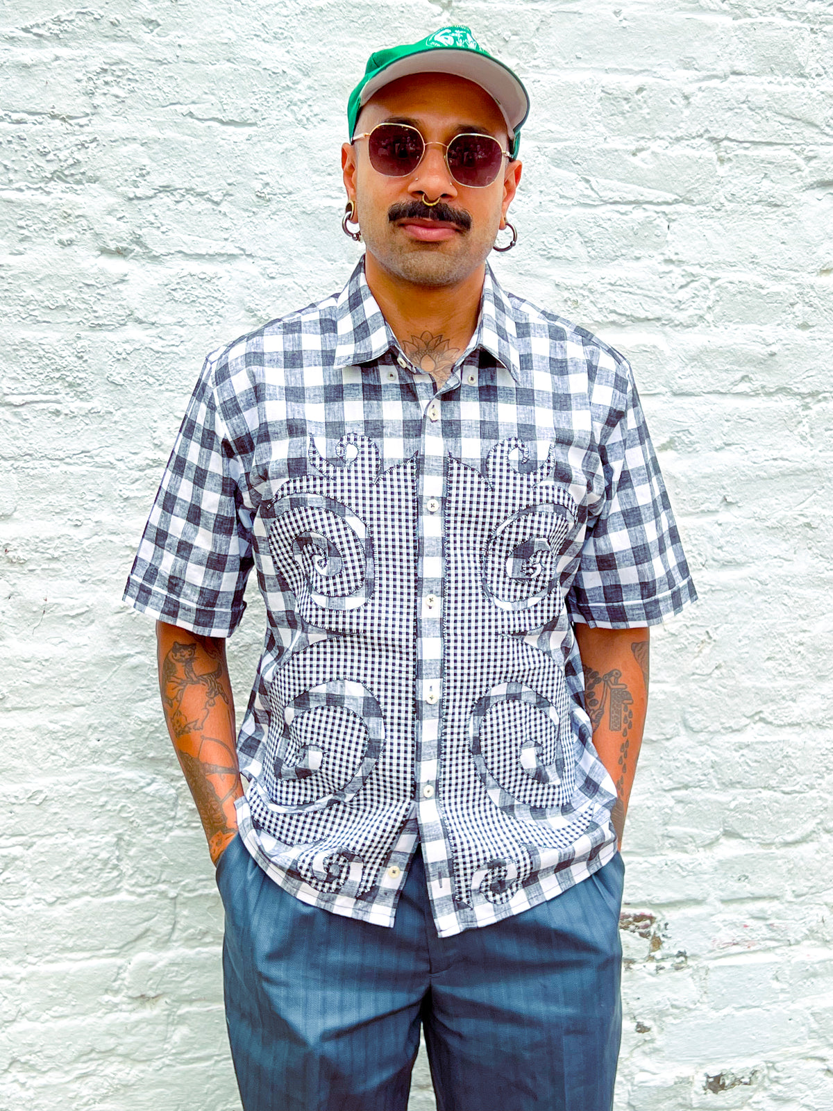 Gingham Spiral Shirt