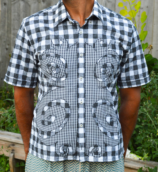 Gingham Spiral Shirt